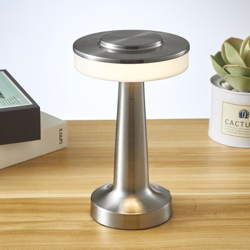 Metal Touch LED Mushroom Lamp