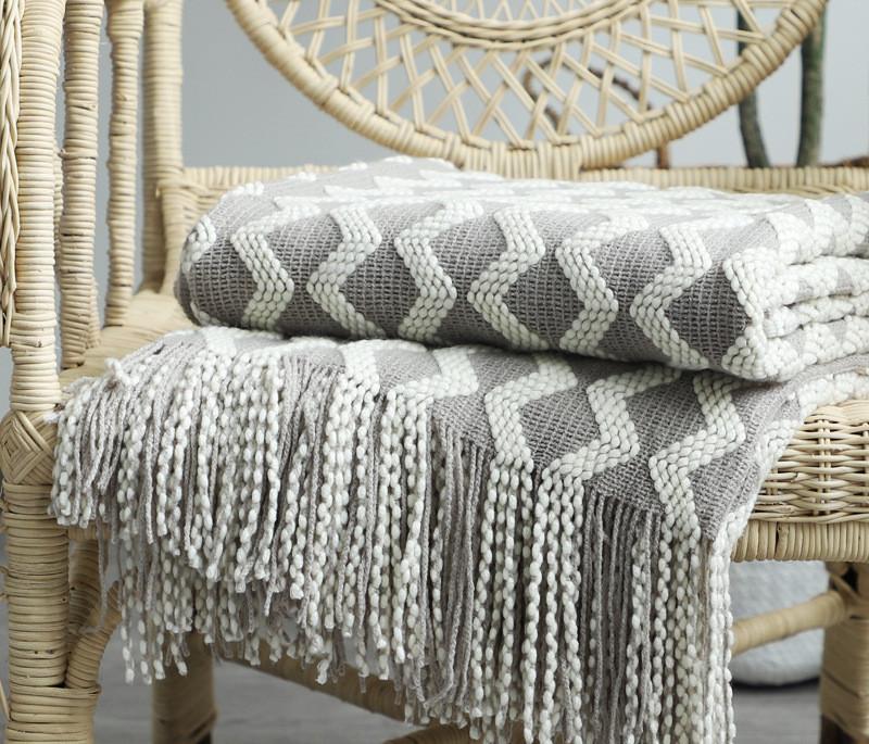 Nordic Knitted Decorative Sofa Blanket - Image 7