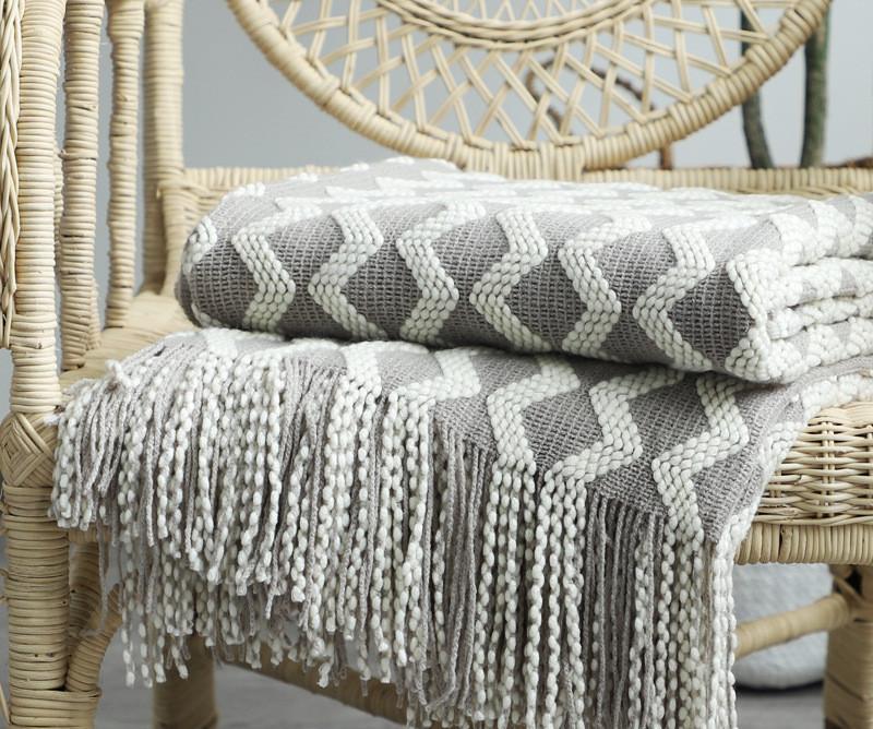 Nordic Knitted Decorative Sofa Blanket - Image 9