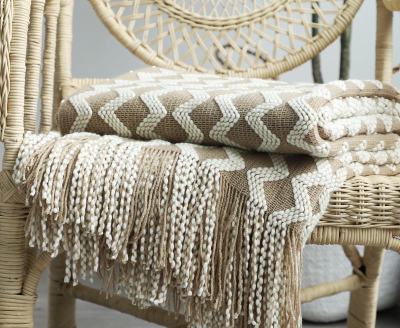 Nordic Knitted Decorative Sofa Blanket - Image 4