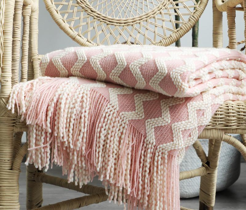 Nordic Knitted Decorative Sofa Blanket - Image 2