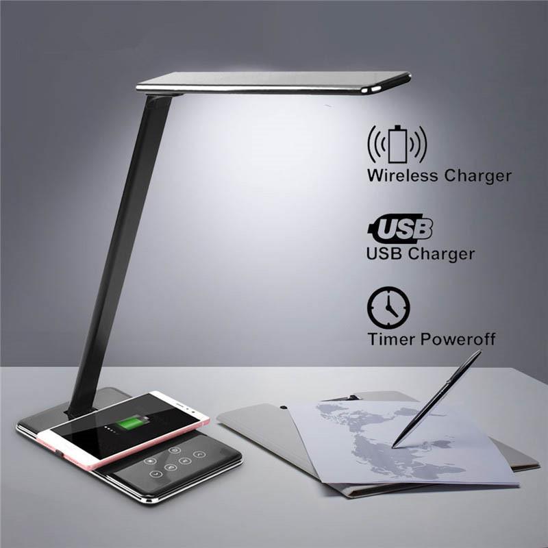 Wireless Charging LED Desk Lamp