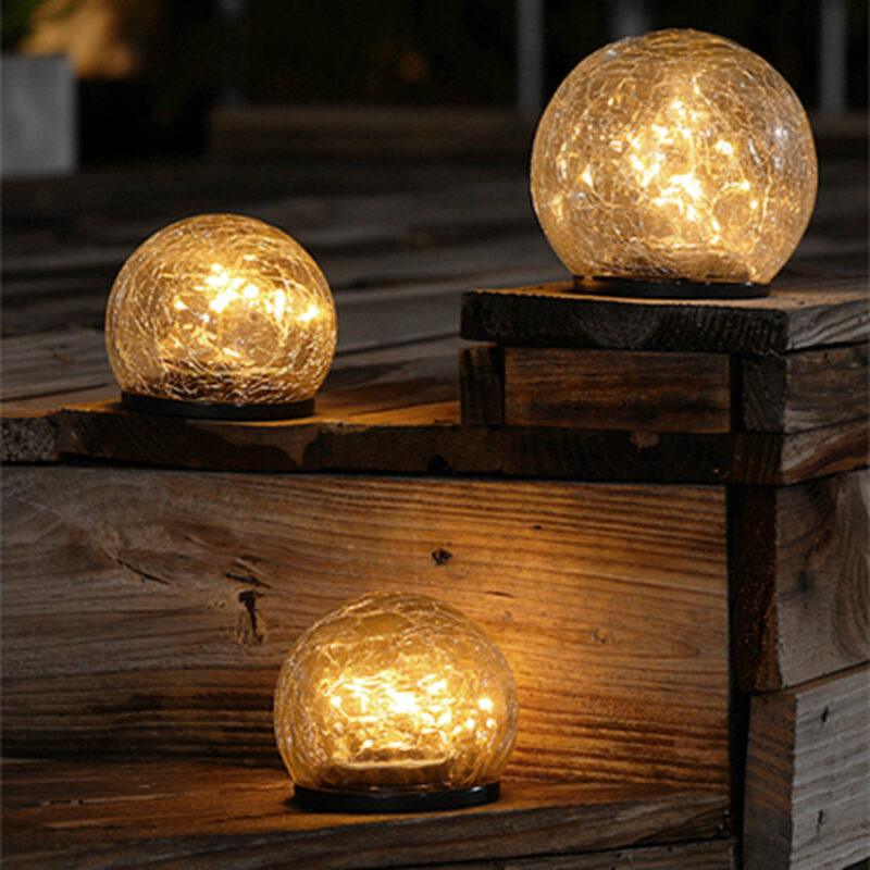 Glass Solar Garden Light