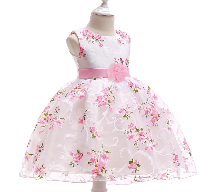 Floral Lace Flower Girl Gown
