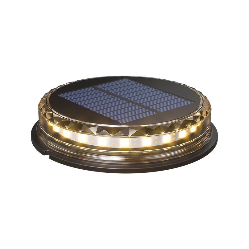 Solar Ground Disk Lights (4‑Pack)