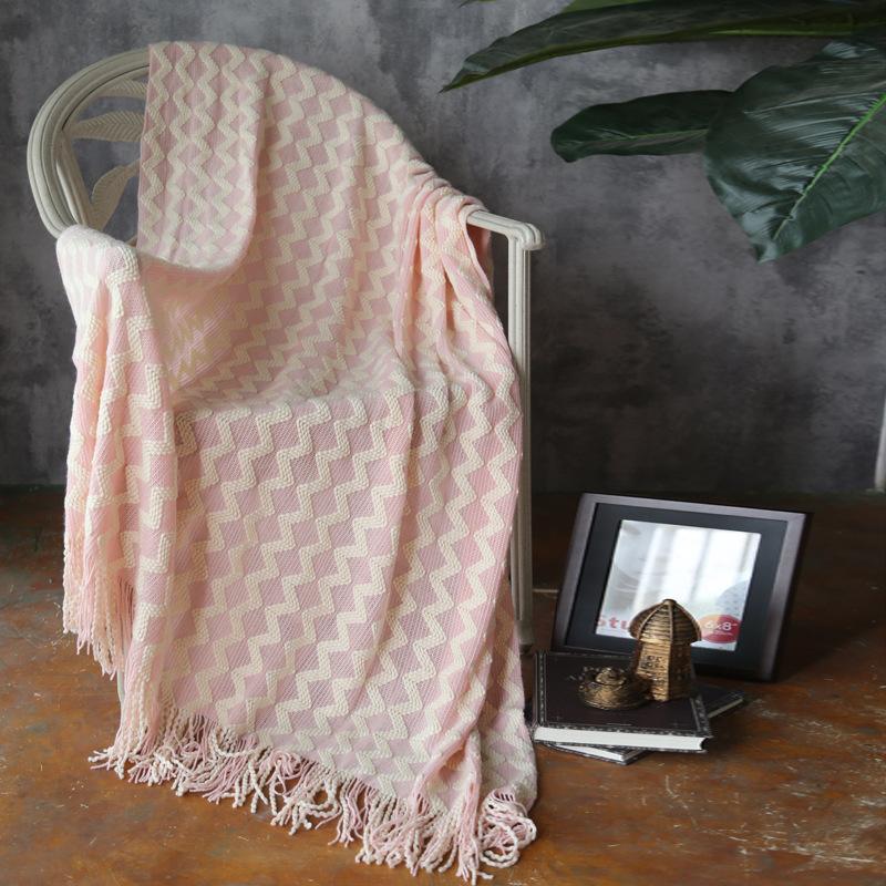 Nordic Knitted Wool Cashmere‑Feel Blanket - Image 6