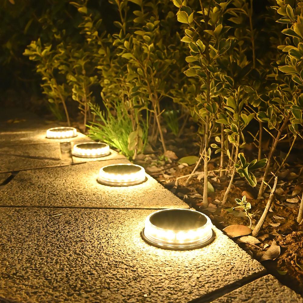 Solar Ground Disk Lights (4‑Pack) - Image 3
