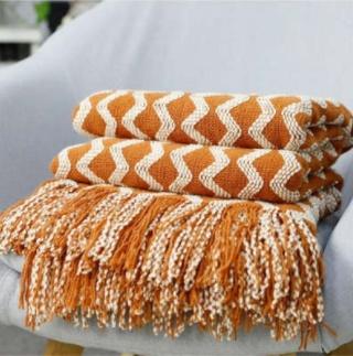 Nordic Knitted Decorative Sofa Blanket - Image 3