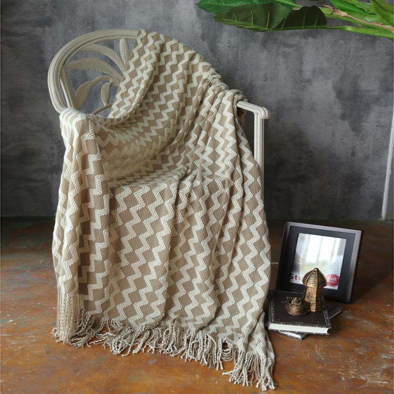 Nordic Knitted Wool Cashmere‑Feel Blanket - Image 8