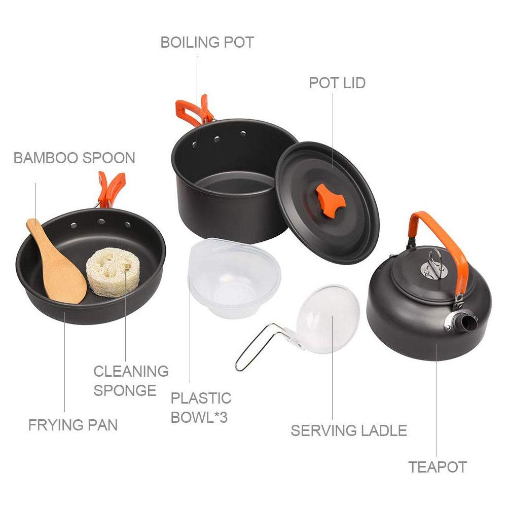 Travel Picnic Tableware Folding Camping Set - Image 4