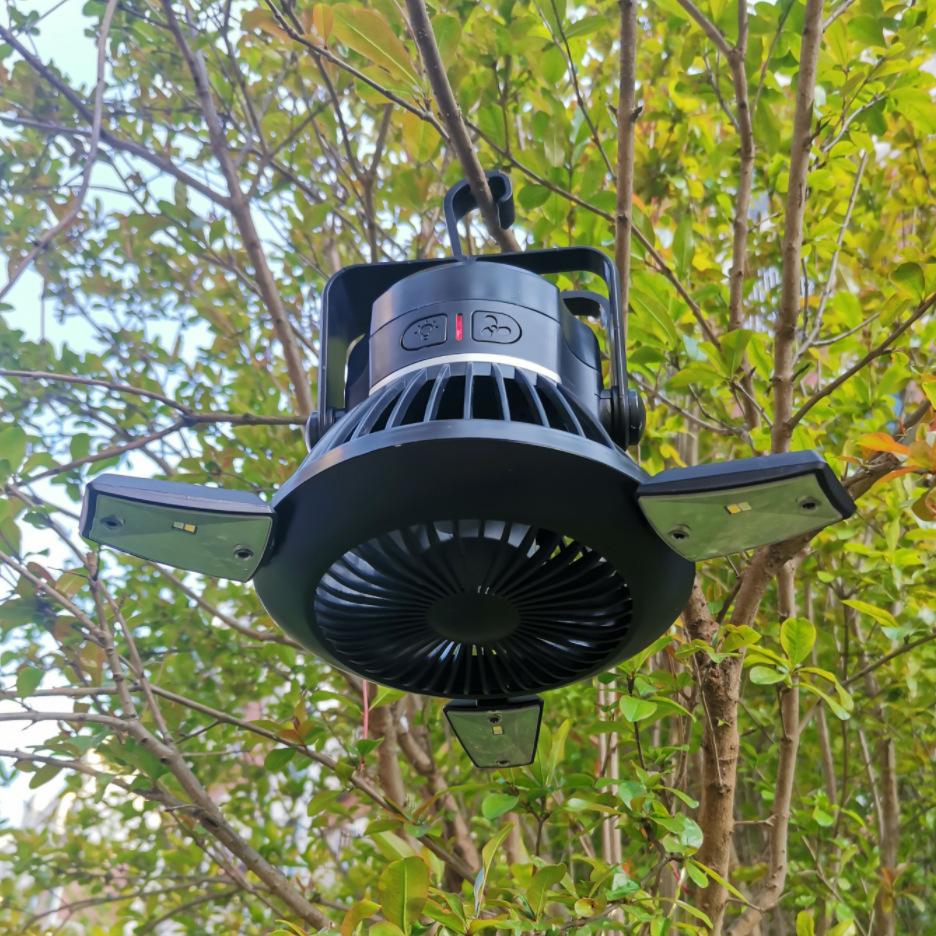 Solar Tent Fan & LED Light - Image 2