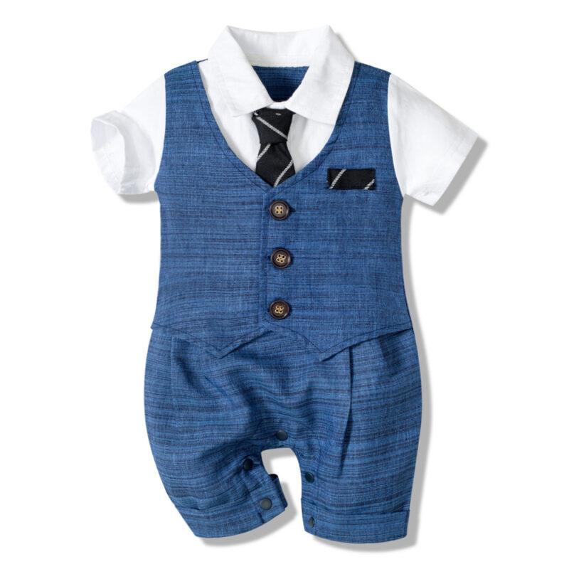 Cotton Baby Gentleman Jumpsuit