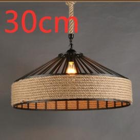 Natural Rope & Iron Japandi Ceiling Pendant - Image 4