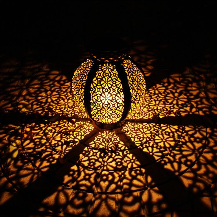 Solar Wrought Iron Hanging Lamp - Image 2