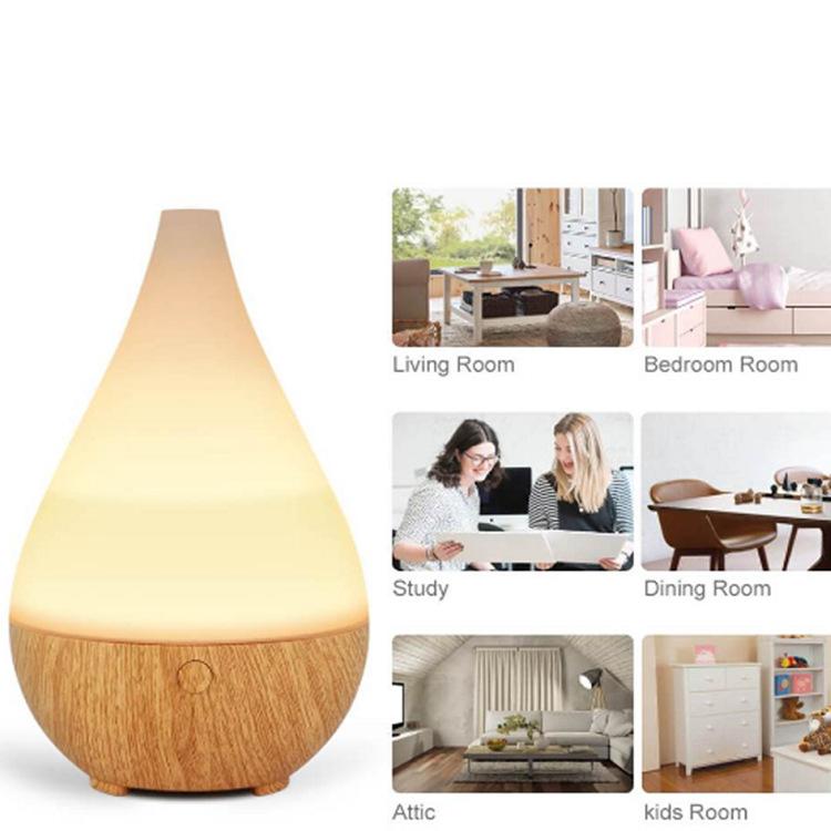 Wood‑Grain Aroma 300ml Humidifier - Image 2