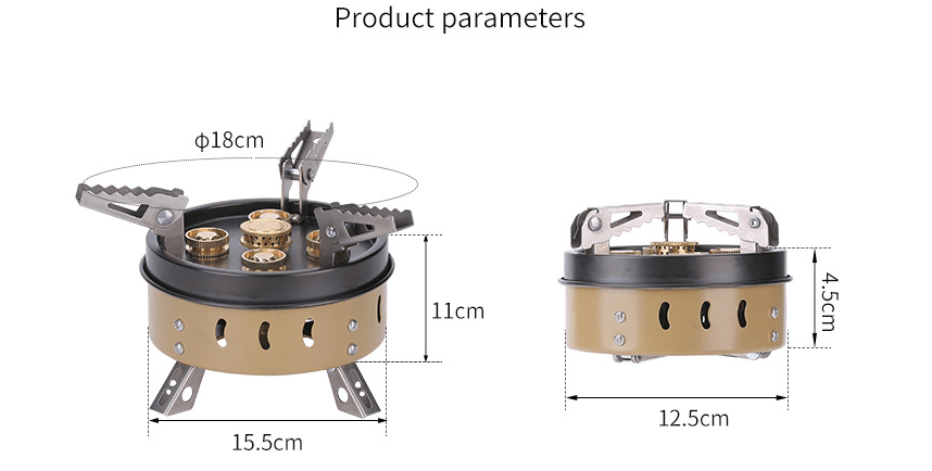Portable Windproof Camping Gas Stove Set - Image 5