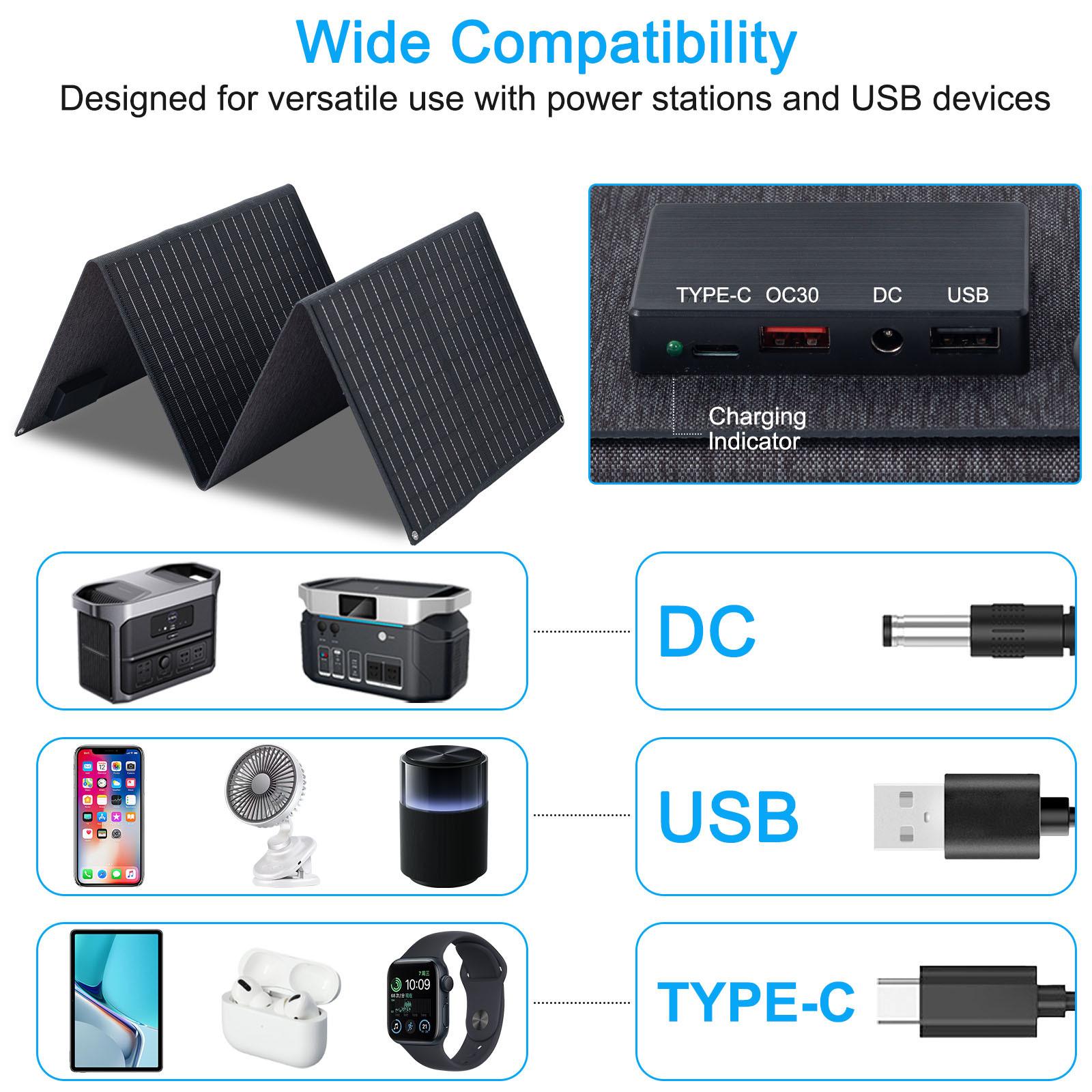 60W Portable Foldable Solar Panel - Image 6