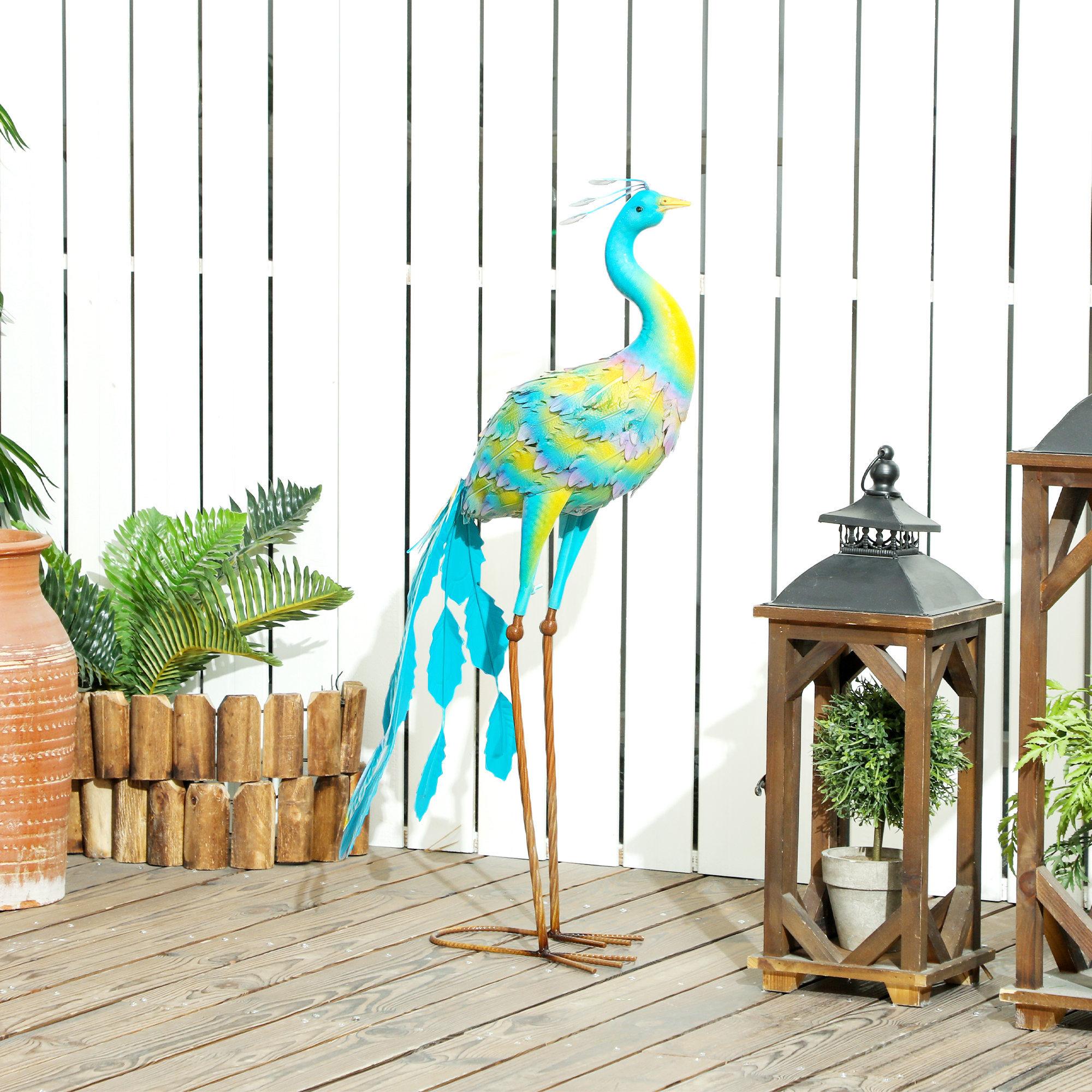 Metal Peacock Garden Ornament - Image 2