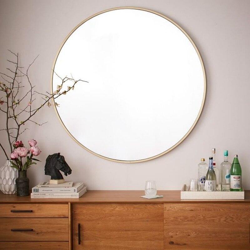 Round Nordic Metal Mirror