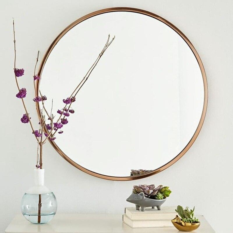 Round Nordic Metal Mirror - Image 2