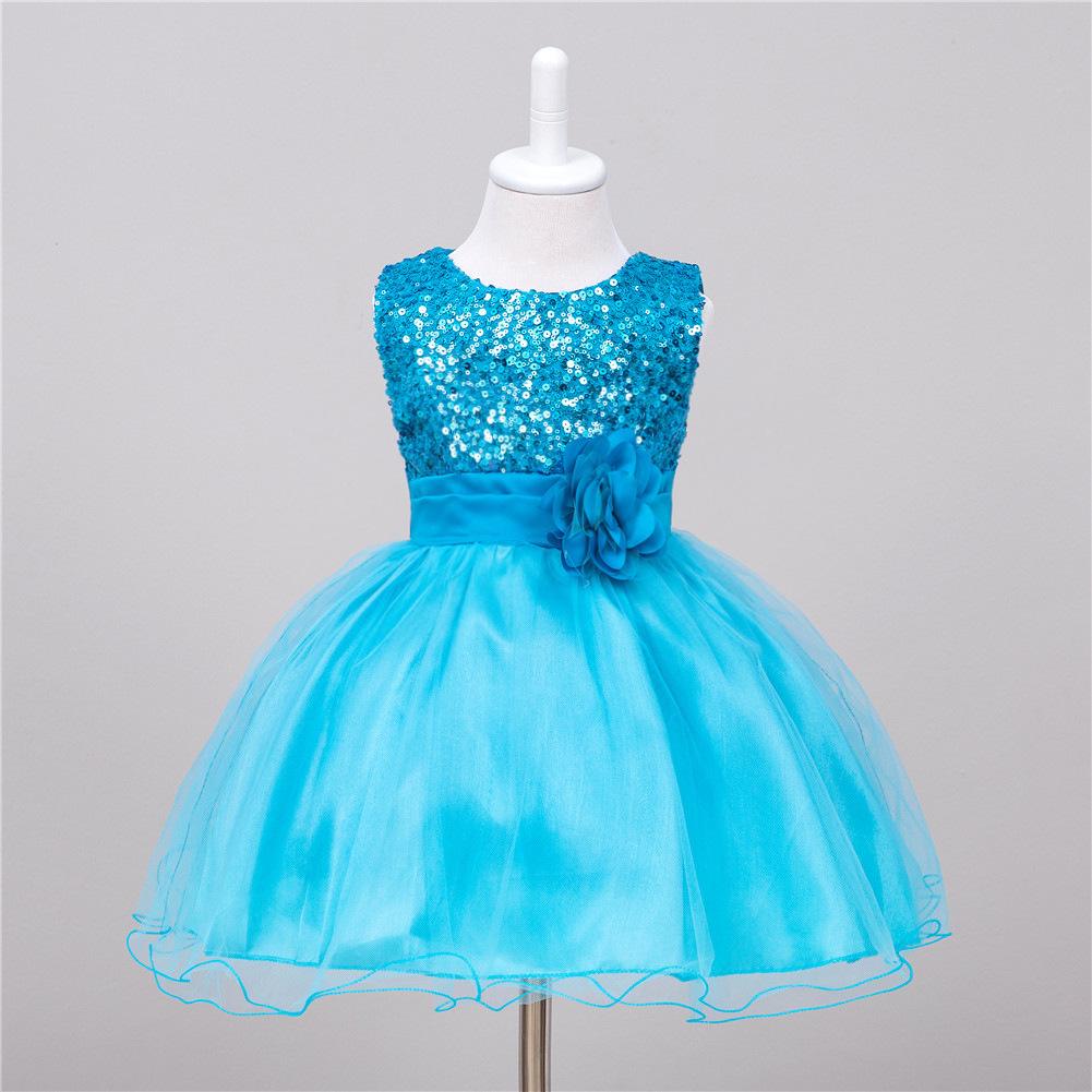 Girls Sequin Occasion Dress - Image 10