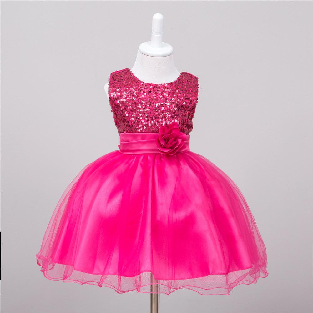 Girls Sequin Occasion Dress - Image 4