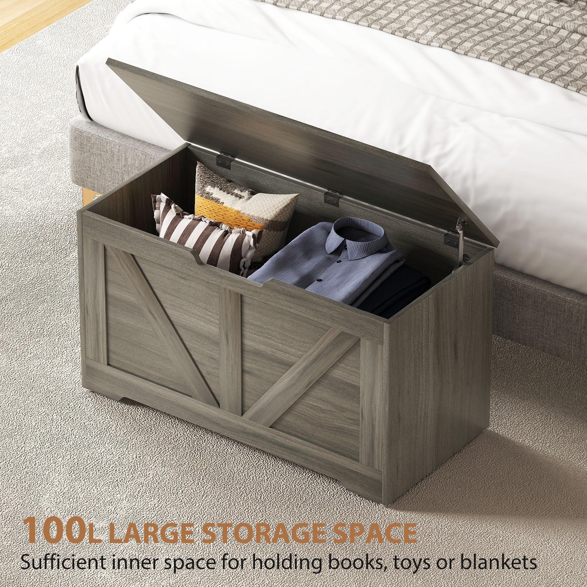 100L Charcoal Grey Storage Box - Image 4
