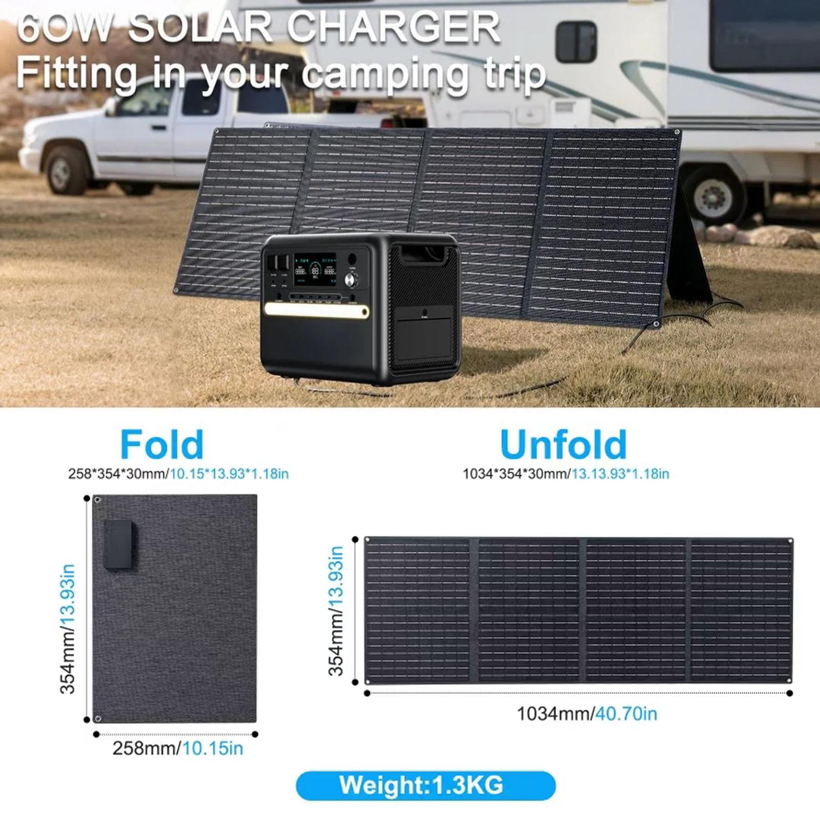 60W Portable Foldable Solar Panel - Image 7