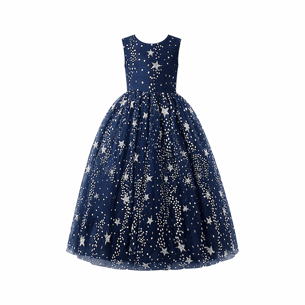 Starry Night Mesh Long Dress - Image 2