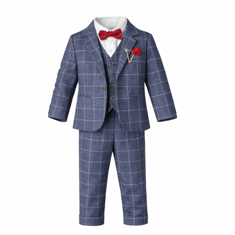 Cotton Three‑Piece Suit