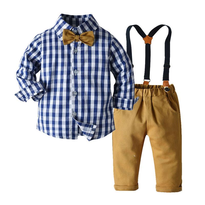 Plaid Shirt & Braces Trousers Co‑ords