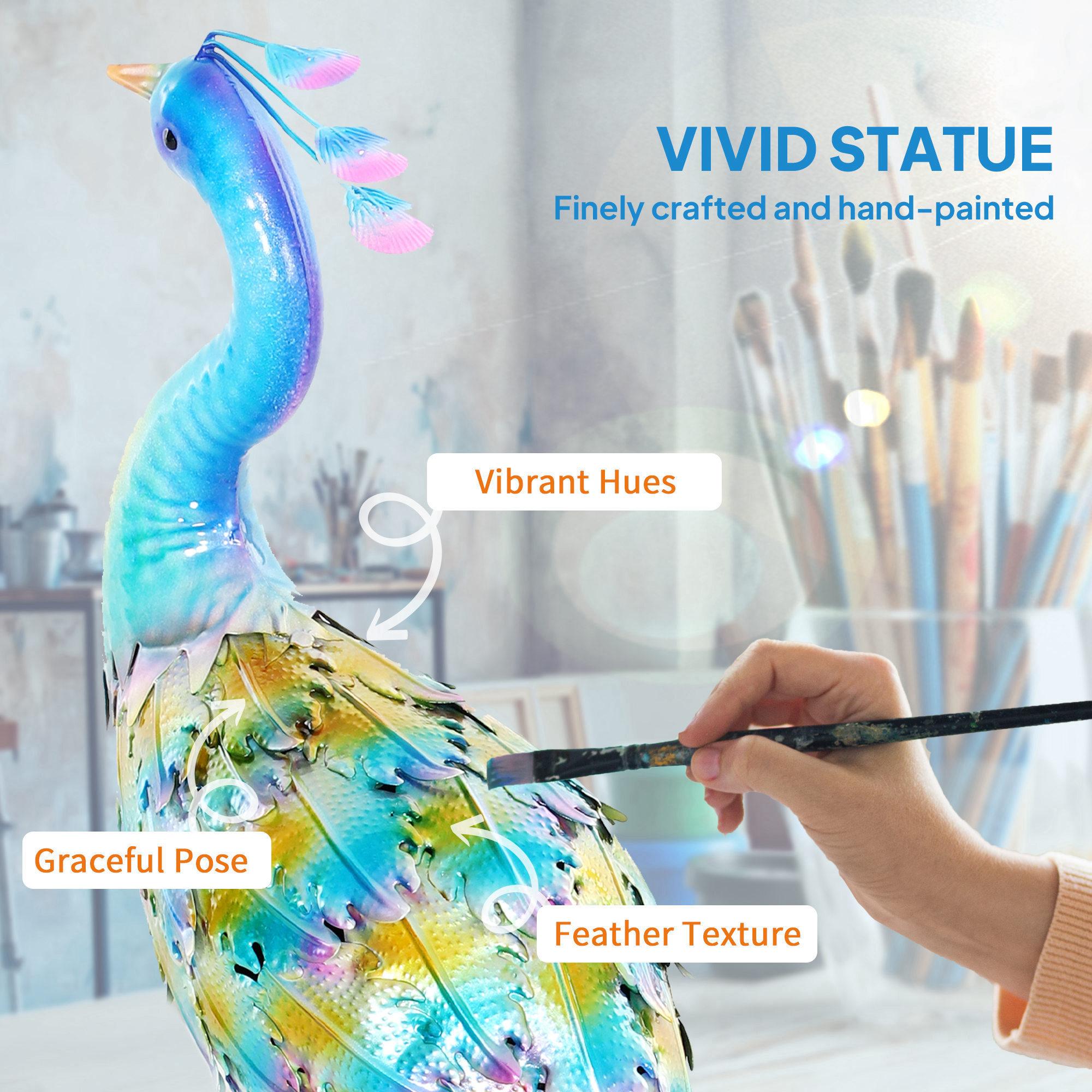 Metal Peacock Garden Ornament - Image 5