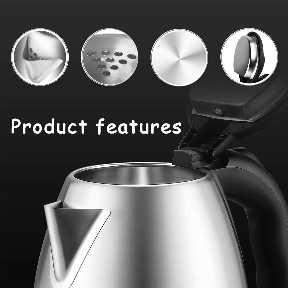 1.8L Stainless Steel Electric Kettle 1500W - Image 2