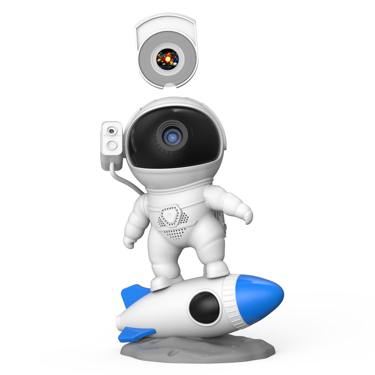 Rocket Astronaut Galaxy Starry Sky Projector Lamp Desktop - Image 6