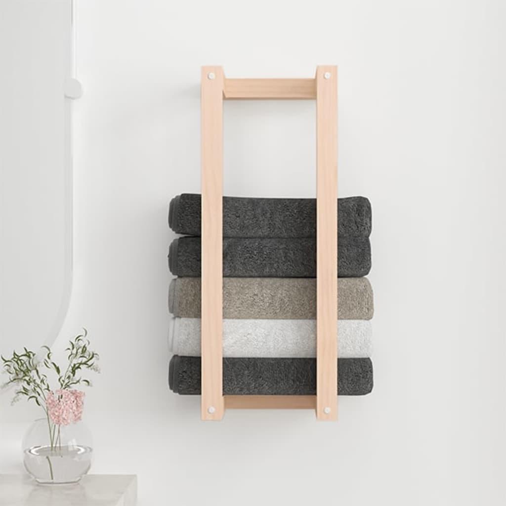 Solid Pine Wood Towel Rack - Image 2